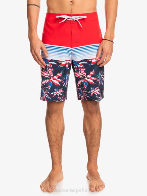 rojo de alto riesgo shorts de playa surfsilk panel 20 D6T4D1459 hombres Quiksilver