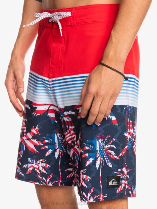 rojo de alto riesgo shorts de playa surfsilk panel 20 D6T4D1459 hombres Quiksilver