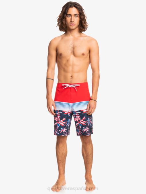 rojo de alto riesgo shorts de playa surfsilk panel 20 D6T4D1459 hombres Quiksilver