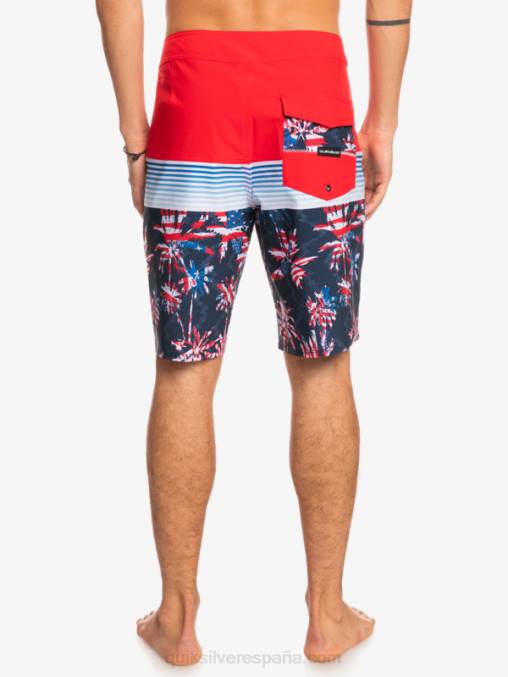 rojo de alto riesgo shorts de playa surfsilk panel 20 D6T4D1459 hombres Quiksilver