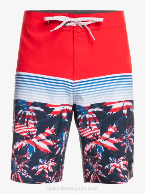 rojo de alto riesgo shorts de playa surfsilk panel 20 D6T4D1459 hombres Quiksilver