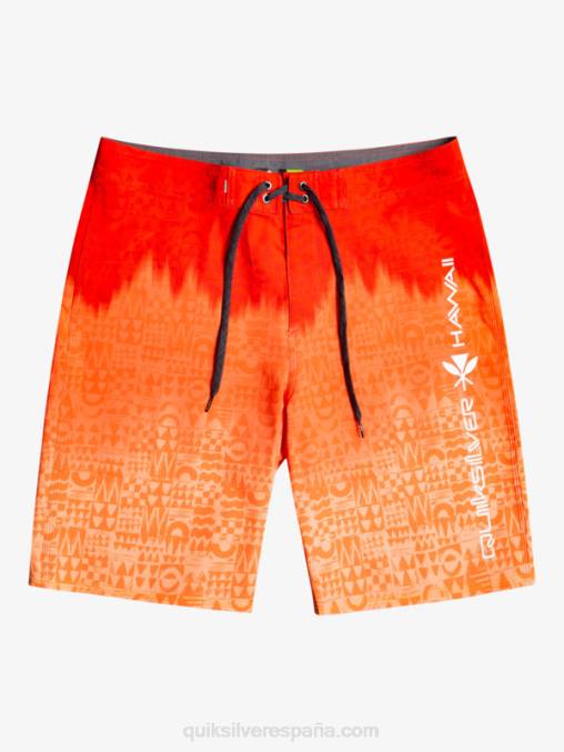 rojo de alto riesgo surfsilk hawaii homegrown faded 20 boardshorts D6T4D1610 hombres Quiksilver