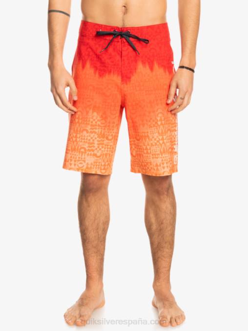 rojo de alto riesgo surfsilk hawaii homegrown faded 20 boardshorts D6T4D1610 hombres Quiksilver