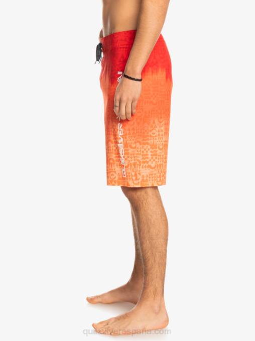 rojo de alto riesgo surfsilk hawaii homegrown faded 20 boardshorts D6T4D1610 hombres Quiksilver