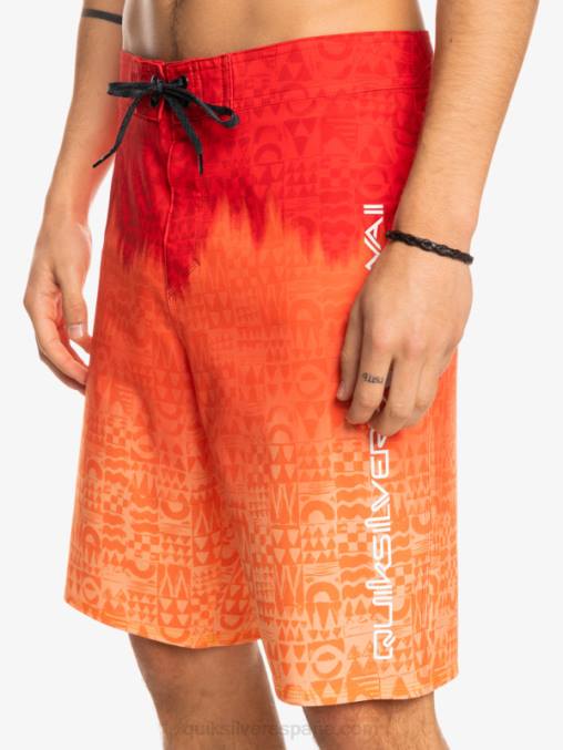 rojo de alto riesgo surfsilk hawaii homegrown faded 20 boardshorts D6T4D1610 hombres Quiksilver