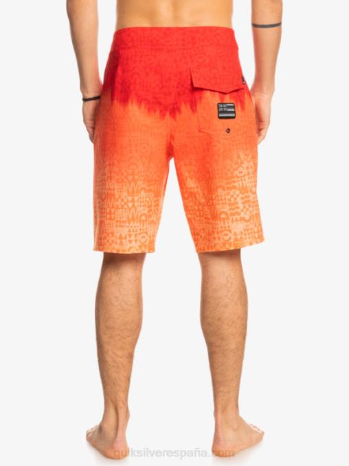 rojo de alto riesgo surfsilk hawaii homegrown faded 20 boardshorts D6T4D1610 hombres Quiksilver