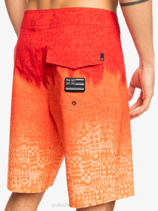 rojo de alto riesgo surfsilk hawaii homegrown faded 20 boardshorts D6T4D1610 hombres Quiksilver