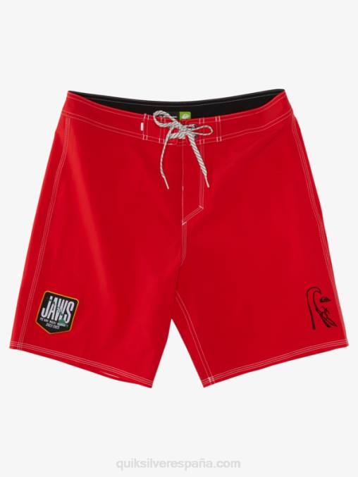 rojo de alto riesgo surfsilk mandíbulas 19 boardshorts D6T4D1125 hombres Quiksilver