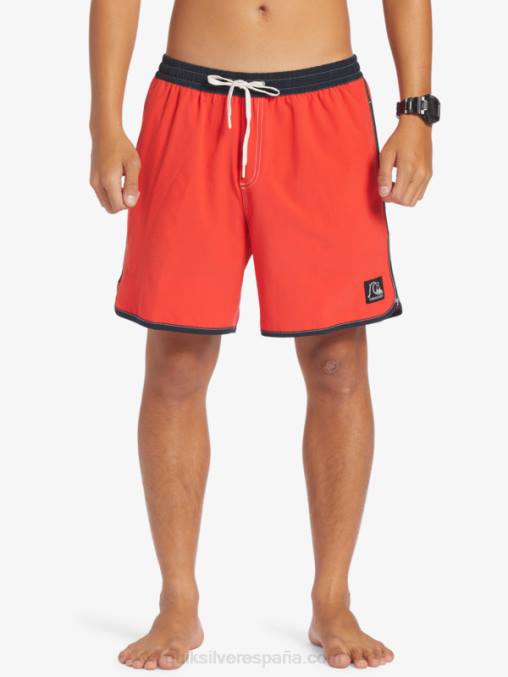 rojo de alto riesgo vieira original 17 voleas D6T4D198 hombres Quiksilver