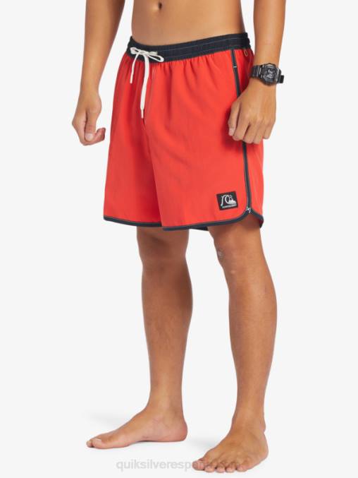 rojo de alto riesgo vieira original 17 voleas D6T4D198 hombres Quiksilver