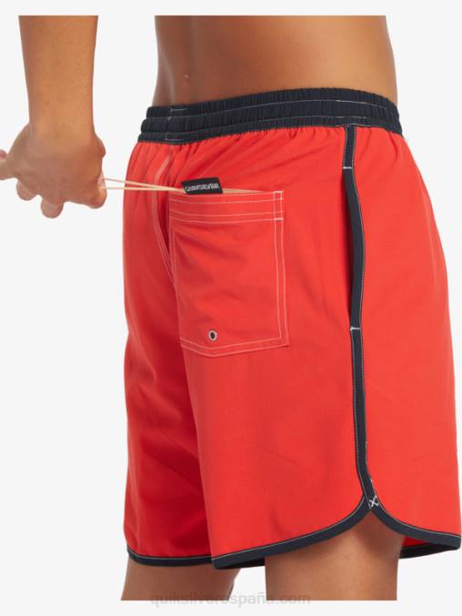 rojo de alto riesgo vieira original 17 voleas D6T4D198 hombres Quiksilver