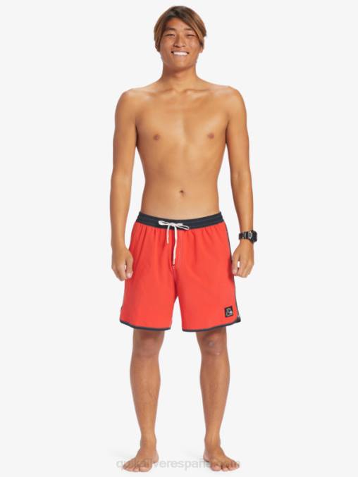 rojo de alto riesgo vieira original 17 voleas D6T4D198 hombres Quiksilver