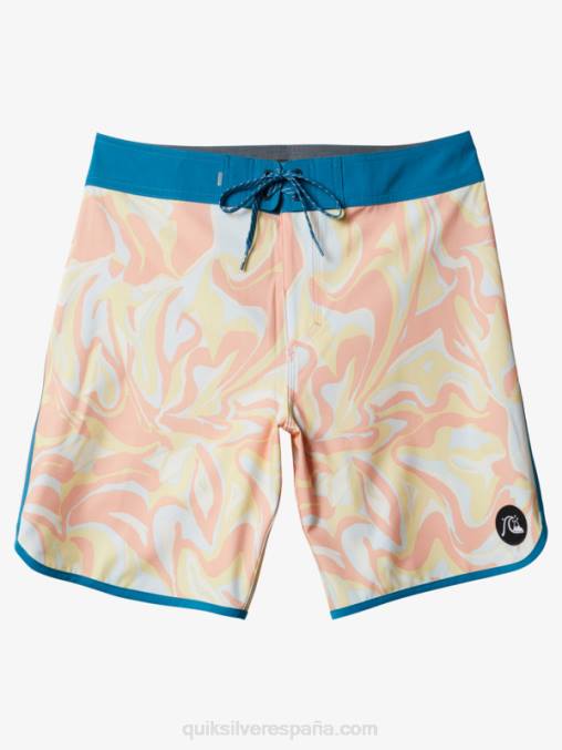 rosa durazno shorts de playa surfsilk festoneado 19 D6T4D1499 hombres Quiksilver