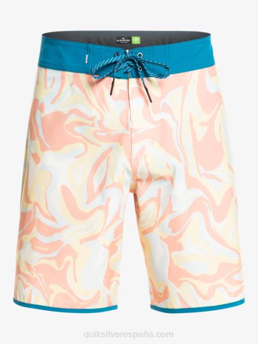 rosa durazno shorts de playa surfsilk festoneado 19 D6T4D1499 hombres Quiksilver