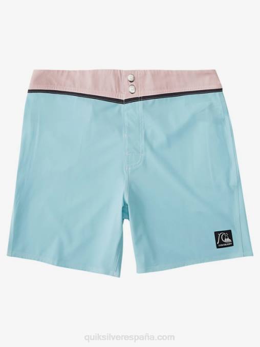 tinte azul shorts de baño reciclados solid snap 17 D6T4D1828 hombres Quiksilver