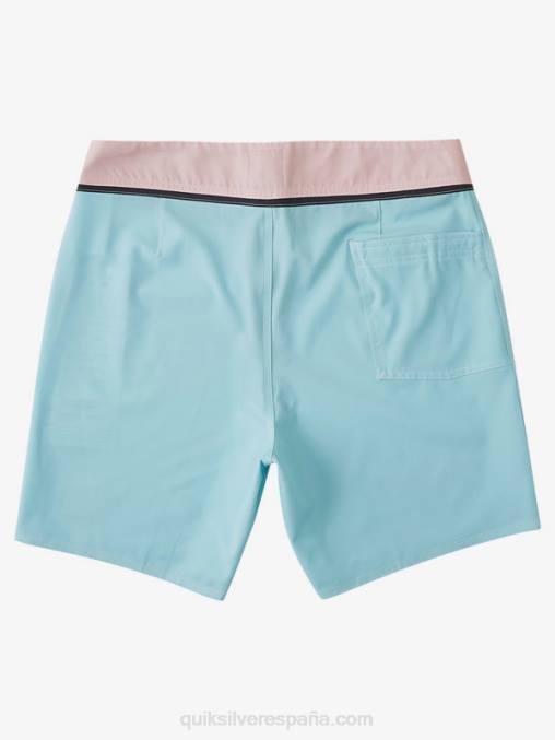tinte azul shorts de baño reciclados solid snap 17 D6T4D1828 hombres Quiksilver