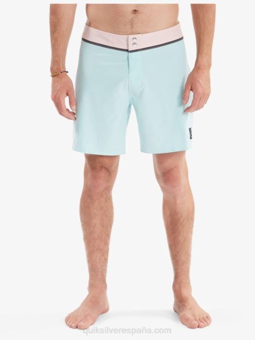 tinte azul shorts de baño reciclados solid snap 17 D6T4D1828 hombres Quiksilver