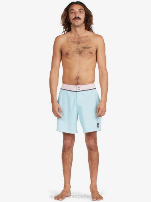 tinte azul shorts de baño reciclados solid snap 17 D6T4D1828 hombres Quiksilver