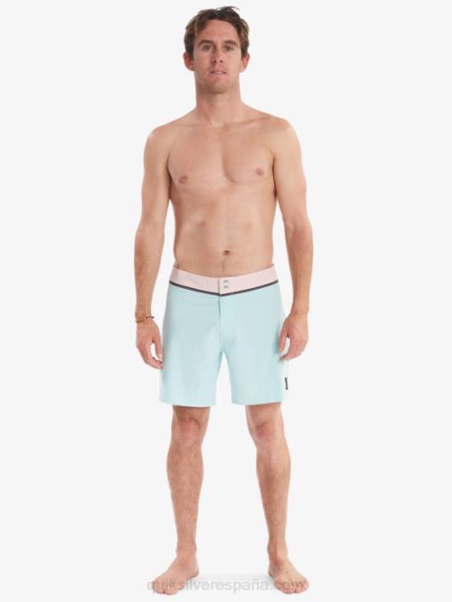 tinte azul shorts de baño reciclados solid snap 17 D6T4D1828 hombres Quiksilver