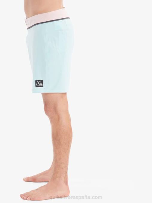 tinte azul shorts de baño reciclados solid snap 17 D6T4D1828 hombres Quiksilver