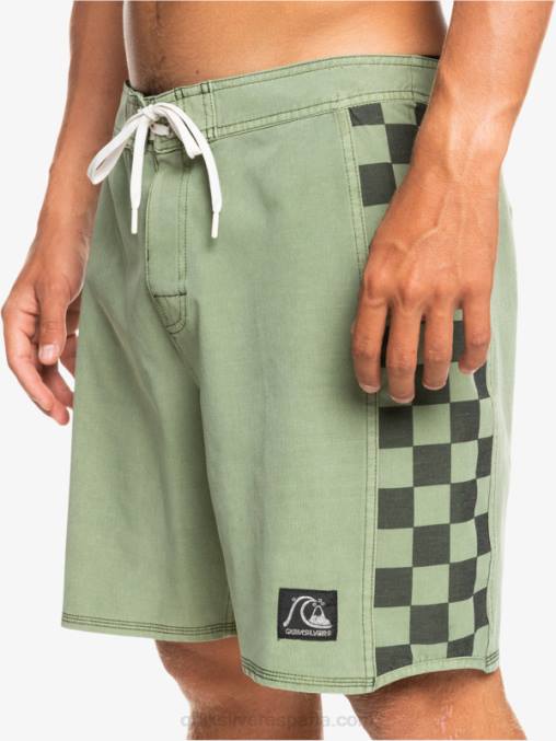 tomillo shorts de playa de cáñamo estirados con arco original lavado 18 D6T4D1672 hombres Quiksilver