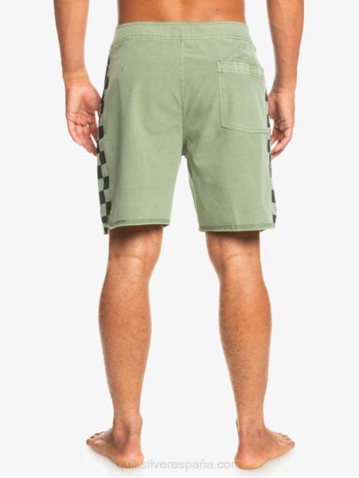 tomillo shorts de playa de cáñamo estirados con arco original lavado 18 D6T4D1672 hombres Quiksilver