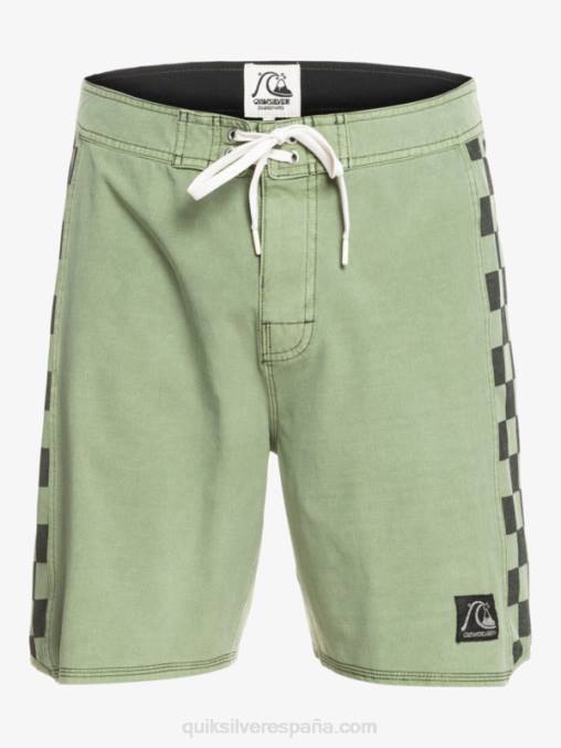 tomillo shorts de playa de cáñamo estirados con arco original lavado 18 D6T4D1672 hombres Quiksilver