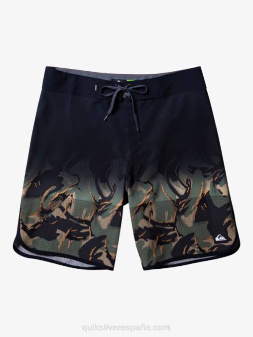 trébol de cuatro hojas shorts de playa highlite festoneado 19 D6T4D25 hombres Quiksilver