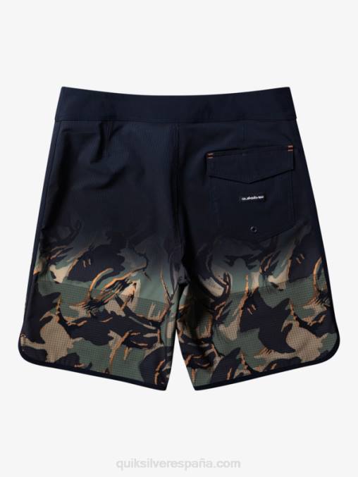 trébol de cuatro hojas shorts de playa highlite festoneado 19 D6T4D25 hombres Quiksilver