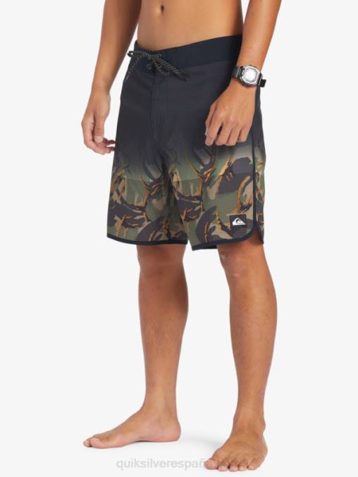 trébol de cuatro hojas shorts de playa highlite festoneado 19 D6T4D25 hombres Quiksilver