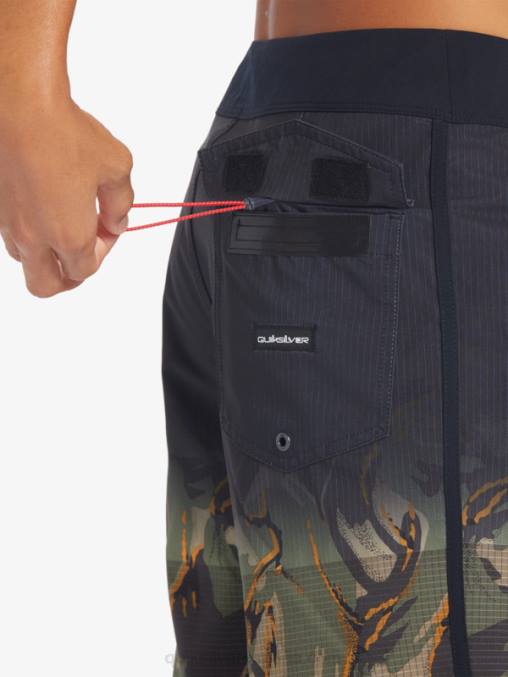 trébol de cuatro hojas shorts de playa highlite festoneado 19 D6T4D25 hombres Quiksilver