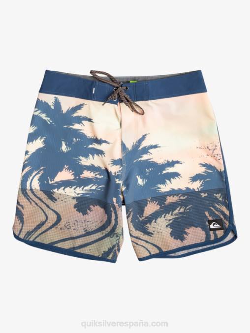 turquesa pastel shorts de playa highlite festoneado 19 D6T4D18 hombres Quiksilver