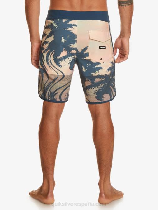 turquesa pastel shorts de playa highlite festoneado 19 D6T4D18 hombres Quiksilver
