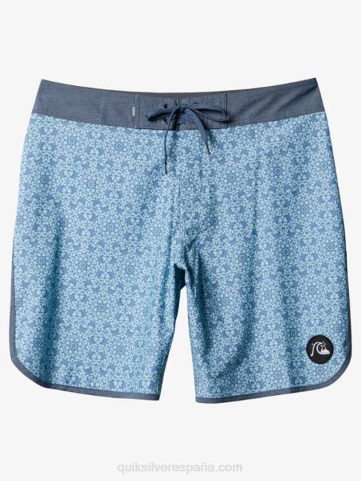 vidrio azul shorts de playa cáñamo elástico festoneado 19 D6T4D1741 hombres Quiksilver