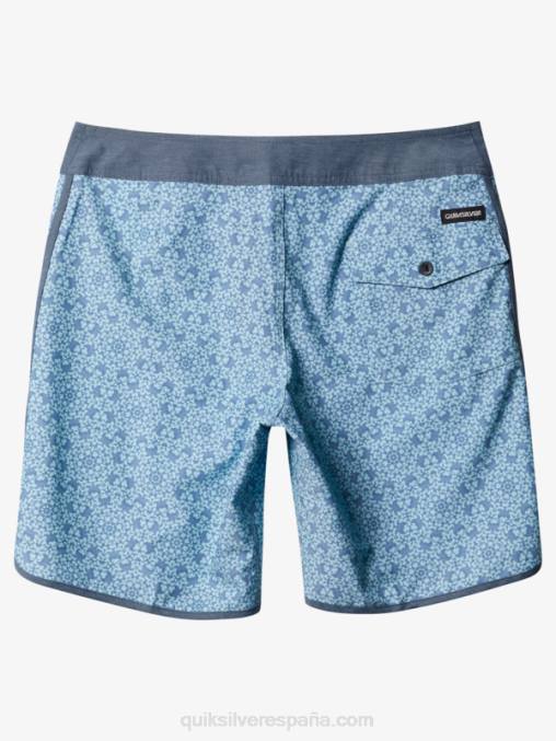 vidrio azul shorts de playa cáñamo elástico festoneado 19 D6T4D1741 hombres Quiksilver