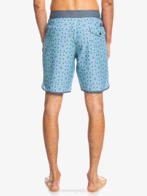 vidrio azul shorts de playa cáñamo elástico festoneado 19 D6T4D1741 hombres Quiksilver