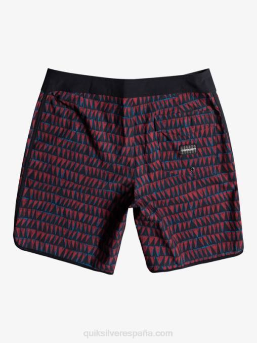 vino rubí shorts de playa surfsilk hawaii scallop 19 D6T4D1322 hombres Quiksilver