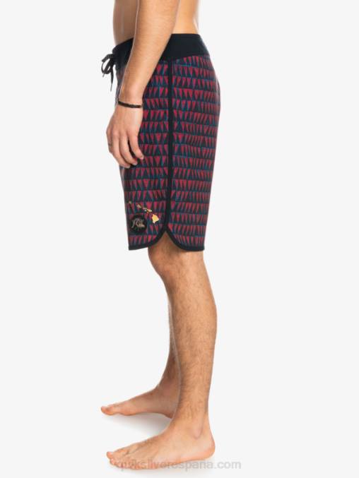 vino rubí shorts de playa surfsilk hawaii scallop 19 D6T4D1322 hombres Quiksilver