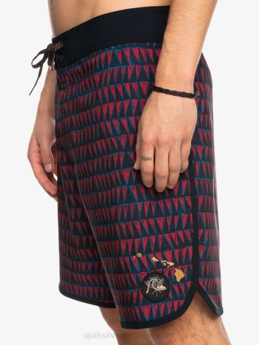 vino rubí shorts de playa surfsilk hawaii scallop 19 D6T4D1322 hombres Quiksilver