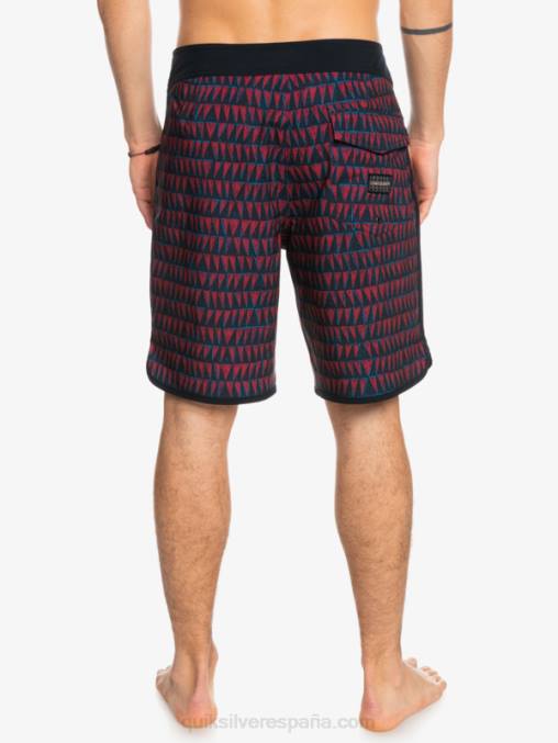 vino rubí shorts de playa surfsilk hawaii scallop 19 D6T4D1322 hombres Quiksilver