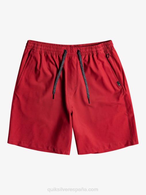 vino rubí shorts elásticos ocean 18 anfibios D6T4D350 hombres Quiksilver