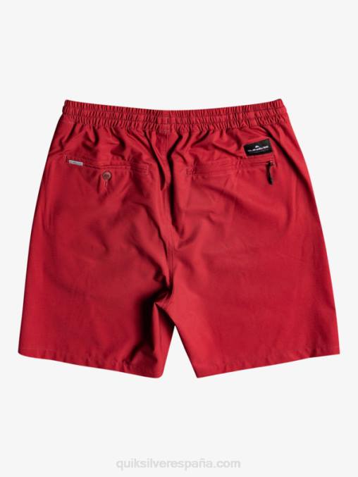 vino rubí shorts elásticos ocean 18 anfibios D6T4D350 hombres Quiksilver