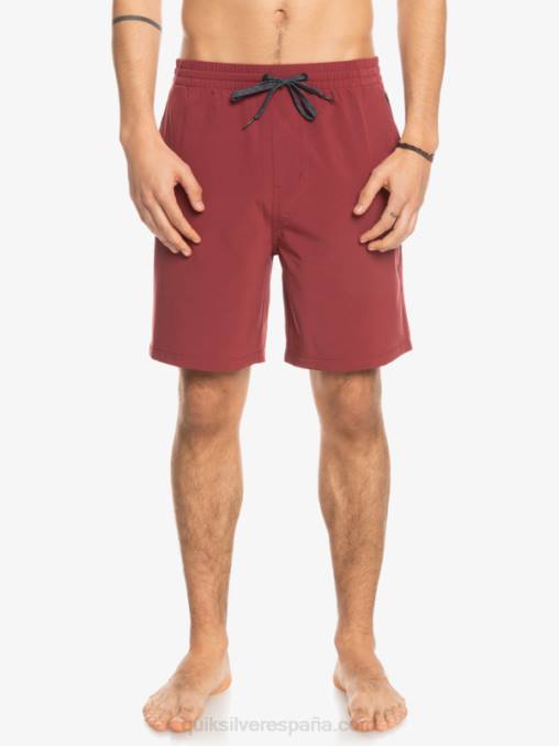 vino rubí shorts elásticos ocean 18 anfibios D6T4D350 hombres Quiksilver
