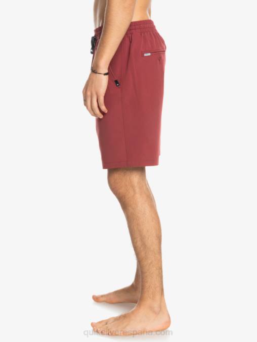 vino rubí shorts elásticos ocean 18 anfibios D6T4D350 hombres Quiksilver