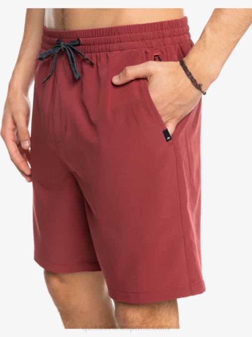 vino rubí shorts elásticos ocean 18 anfibios D6T4D350 hombres Quiksilver