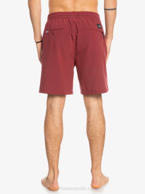 vino rubí shorts elásticos ocean 18 anfibios D6T4D350 hombres Quiksilver