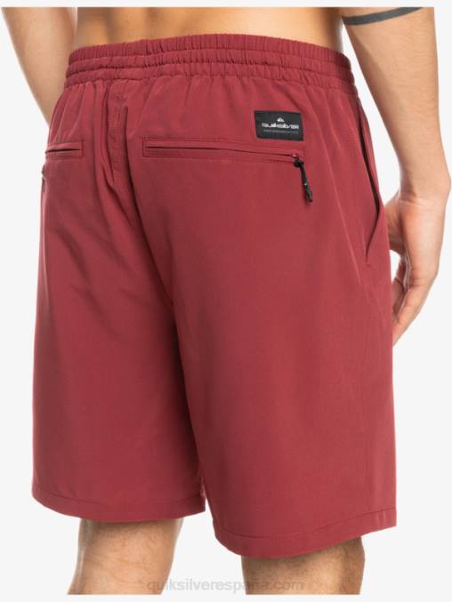 vino rubí shorts elásticos ocean 18 anfibios D6T4D350 hombres Quiksilver