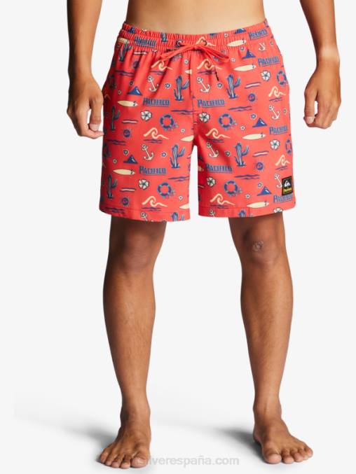 volea quiksilver pacifico rojo 17 voleas D6T4D1764 hombres Quiksilver x Pacifico