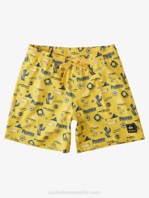 voleo quik pacifico amarillo 17 voleas D6T4D1763 hombres Quiksilver x Pacifico