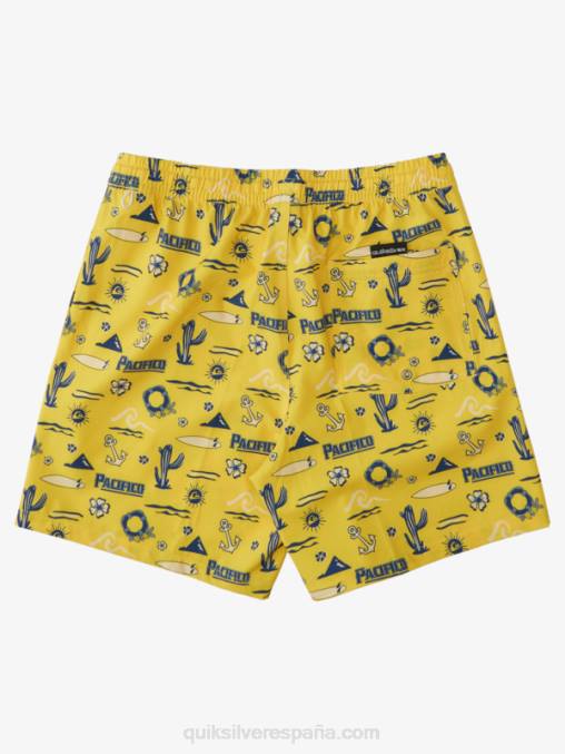 voleo quik pacifico amarillo 17 voleas D6T4D1763 hombres Quiksilver x Pacifico